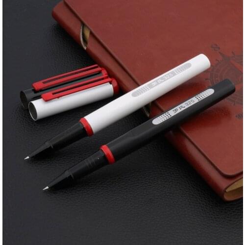 Black Fashionable styling red Pen clip Trim Fountain pen