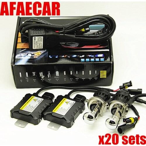 DHL fedex free shipping 20 kits H4 Bixenon car 55w 4300k 6000k 8000k H4 HI LO xenon headlight kit