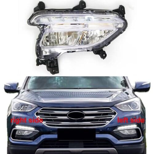 For Hyundai IX45 2017 2018 Fog Lamp Car Front Bumper Grille Signal Lamp Driving Fog Lights Assembly