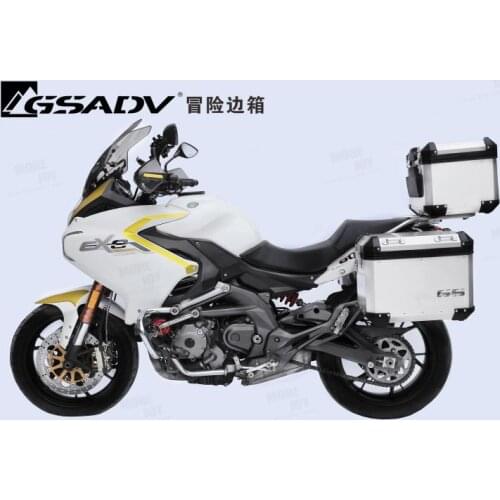 For Benelli BN600GT Motorcycle Luggage Box Pannier Top Case Aluminum Storage Case Steel Bracket