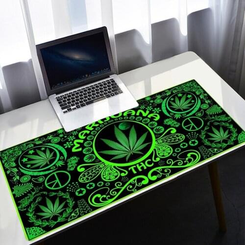 Green leaves Mouse Pad Large Size Game Mousepad Gaming Keyboard Table Mat Natural Rubber Office Decoration Carpet Mouse Mat