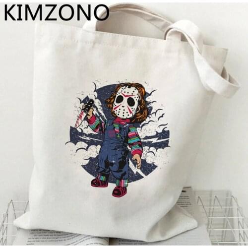 Chucky shopping bag reusable shopper bolso recycle bag tote canvas bag reusable jute tote bolsa compra custom