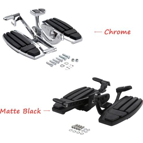 Motorcycle Driver Floorboard Footboard For Honda Goldwing GL1800 2001-2017 F6B 2013-2017 Valkyrie 2014-2015 matte black/chrome