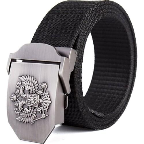 Unisex Russian National Emblem Nylon Tactical Belt High Quality Military Belts For Mens & Women Luxury Patriot Jeans Belt