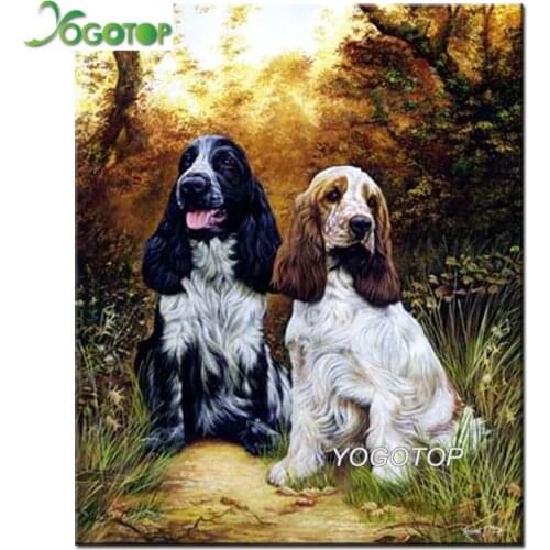 Full 5d Diamond Painting Cavalier King Charles Spaniel Embroidery Mosaic Decoration Picture Of Rhinestone Christmas gift YY2307