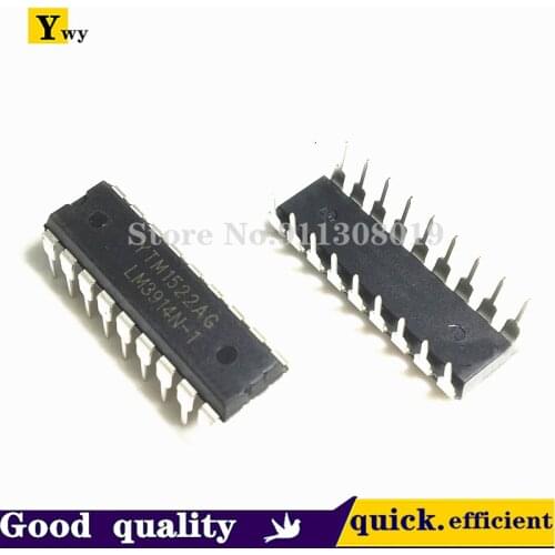5PCS New original LM3914 LM3914N-1 LED bar graph display driver straight plug DIP18