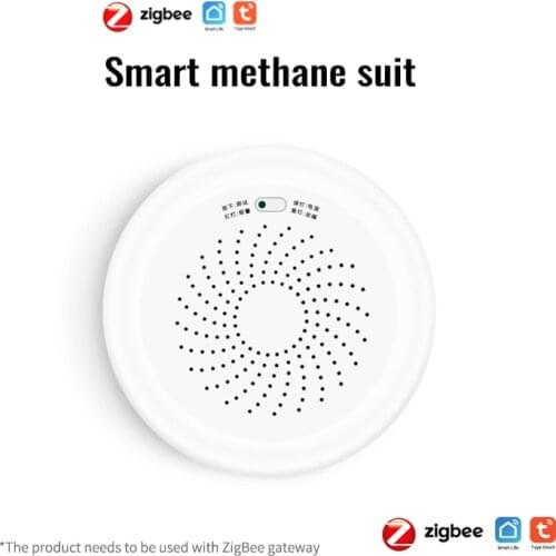 Tuya ZigBee Gas Leak Detector Gas Sensor Detector Home Security Protection High Sensitive Tuya/Smart Life App Getway Required