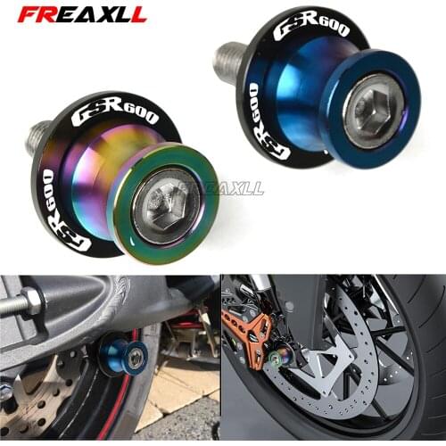 High Quality For SUZUKI GSX-R 600 GSXR600 1992-2016 Motocycle Swingarm Sliders 8MM Stand Screws Motorbike Accessories Parts