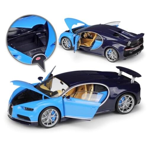 WELLY 1:18 GTA 1/18 2016 Bugatti Chiron Supercar Simulation Diecast Alloy Car Model Gift Collection Diecast Toy Vehicles