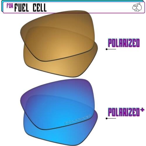 EZReplace Polarized Replacement Lenses for - Oakley Fuel Cell Sunglasses - BlueP Plus-GunmetalP