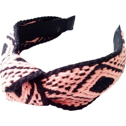 Embroidery Colorful Diamond Knot Hairbands For Women Hair Accessories For Girls Hair Band Crown Flower Headbands For Women