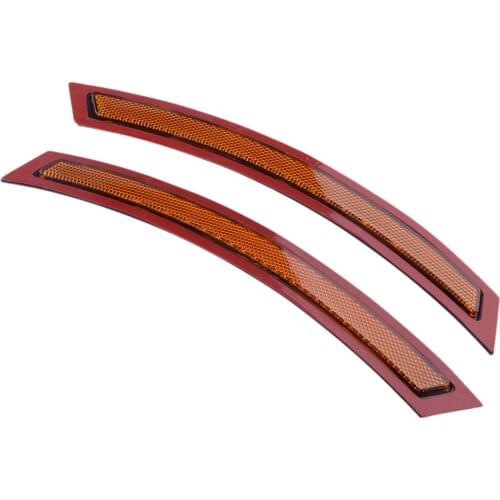 1 Pair Amber Lens Front Left Right Bumper Side Marker Light Reflector Fit for BMW X5 F15 F85 2014 2015 2016 2017 63147290093