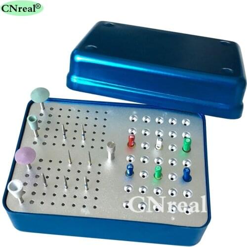 131 Holes Dental Disinfection Sterilization Holder Block Box Case for Burs Endo-files Polishing Kits