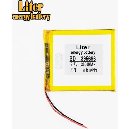 3.7v lithium ion rechargeable battery 395696 3000mAh For MP5 GPS DVD E-book Tablet PC mobile phone