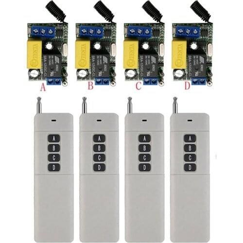 3000M Long Range AC220V 1CH 10A RF Wireless Remote Control Switch System Transmitter+Receiver Garage Doors/window/lamp/shutters