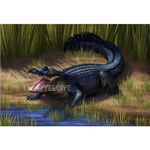 3D Diamond mosaic animal Diamond painting American Alligator Full Square Diamond embroidery Cross-stitch kits wall decor TY272