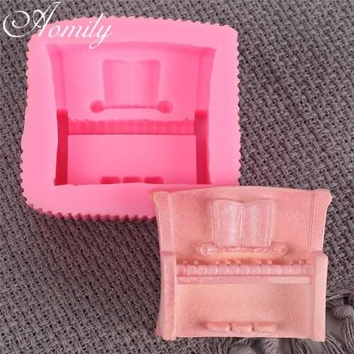 Aomily 3D Piano DIY Silicone Mould Fondant Kitchen Cake Decorating Mold for Chocolate Baking Tools Cupcake Birthday Cake Decor