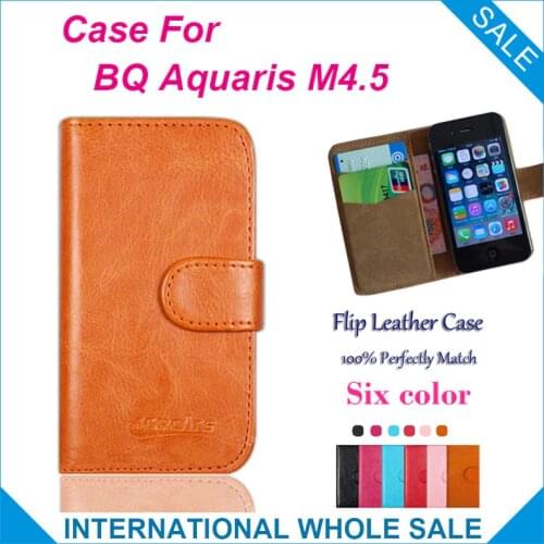 BQ Aquaris M4.5 Case,High Quality Fashion Wallet Stand Flip Cover Leather for BQ Aquaris M4.5 Case+tracking number