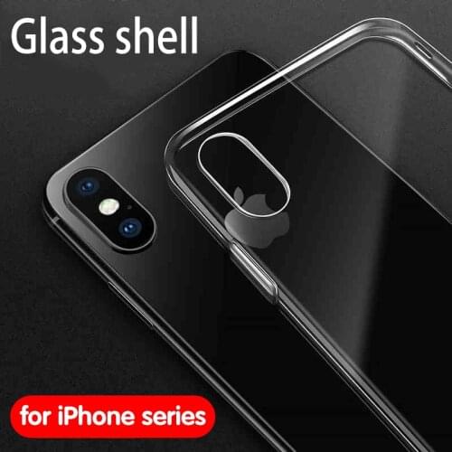 Tempered Glass shell for iPhone 6 7 8 plus X XS MAX XR case Glass Cover for iPhone 7 6 8 plus xs max xR phone case iPhone case