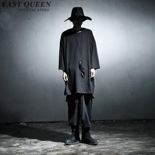 Extra long tee shirts for men extra long mens t shirts man extra long t shirt hip hop clothing KK1068 Y