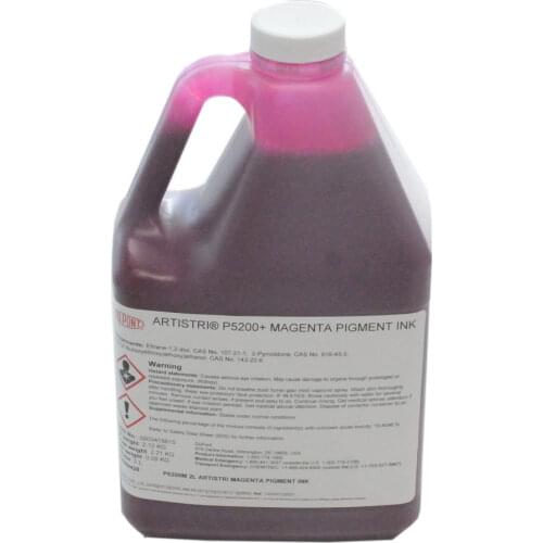 Dupont ARTISTRI P5100 Cyan P5200 Magenta P5300 Yellow P5400 Black Textile Ink DTG Ink - P5000+ Series - 2L