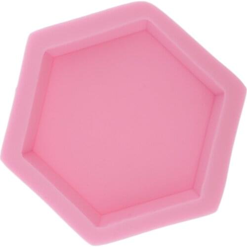 Geometric –Cement Flower Pot Pad Cup Mat Mould –Hexagon Mold