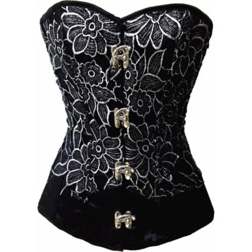 Plus Size Corset Hot Sale Boned Overbust Corset Fashion Sexy Corset Slimming Suit Steampunk Corset
