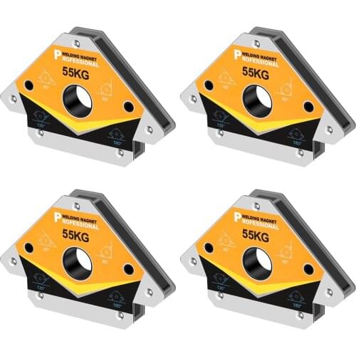 4PCS 55KG Magnetic Welding Holders Multi-angle Solder Arrow Magnet Weld Fixer Positioner Auxiliary Locator Tools 121LBS