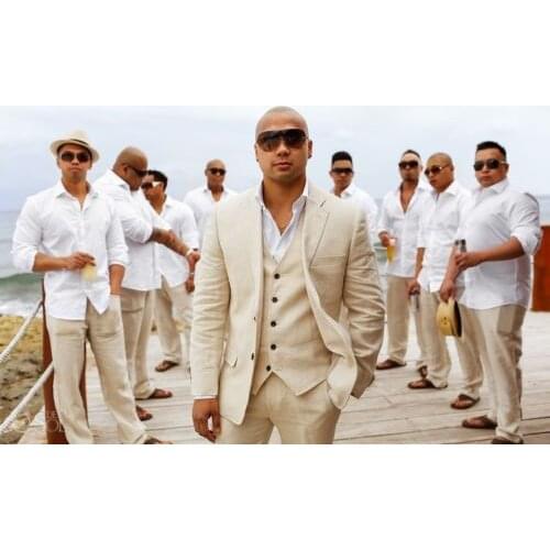 Notch Lapel Two Buttons Men Suits Bridegroom Bestmen Formal Tuxedos Wedding Party Prom Blazer Custome Homme (Jacket+Pant+Vest)