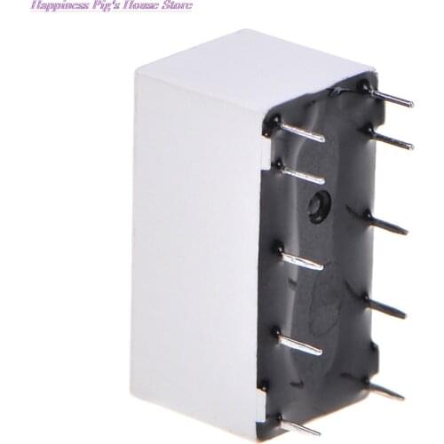 New Arrival 12V Coil Bistable Latching Relay DPDT 30VDC 2A 1A 125VAC HFD2/005-S-L2-D Realy