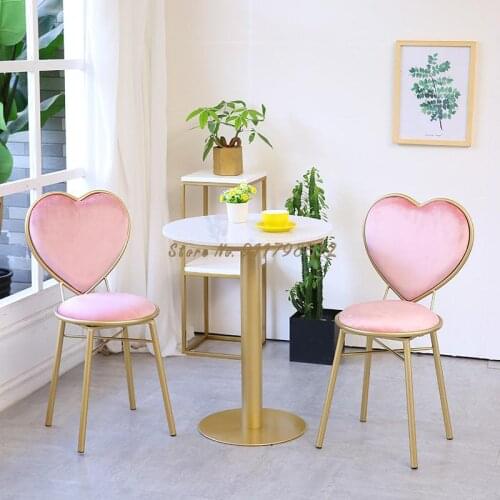 Simple chair backrest dining chair home net red chair modern restaurant dining table and chair makeup chair lounge chair simple