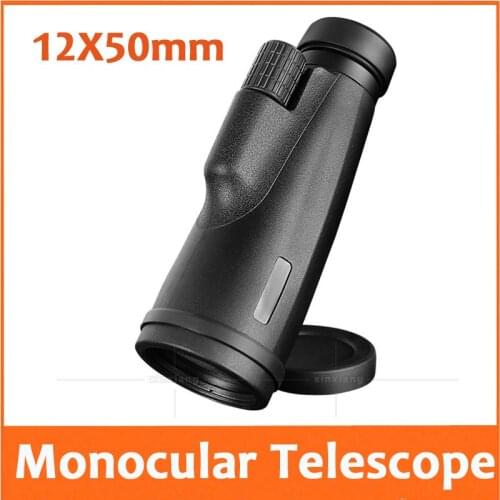 12X 50mm Lens Focus Adjustable Outdoor Travel Telescope Pocket Educatioanl Children Student Monocular Telescope