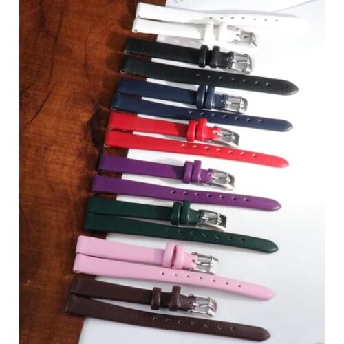 Watch Band Accessories Belt Women Girls Watchbands Genuine Leather Strap Watch 8mm 10mm 12mm 14mm 16mm 18mm 20mm 22mm 24mm