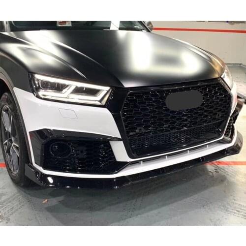 Front Bumper Grille Front Bumper Grill Center Grille Gloss Black for Audi Q5 2018-2019 (Refit for RSQ5 Style) car accessories