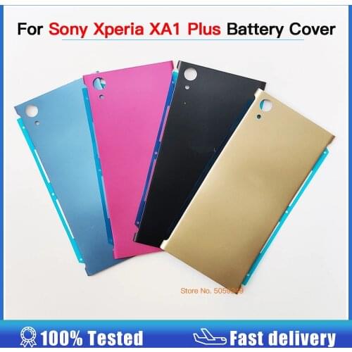 5.5" For Sony Xperia XA1 Plus Glass Rear Battery Door With Adhesive for Xperia XA1 Plus Replacement Back Housing Cover Case