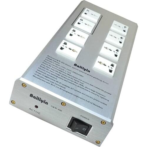 AC 110v - 250v Universal Electrical Socket HiFi Audio Power Purifier Filter