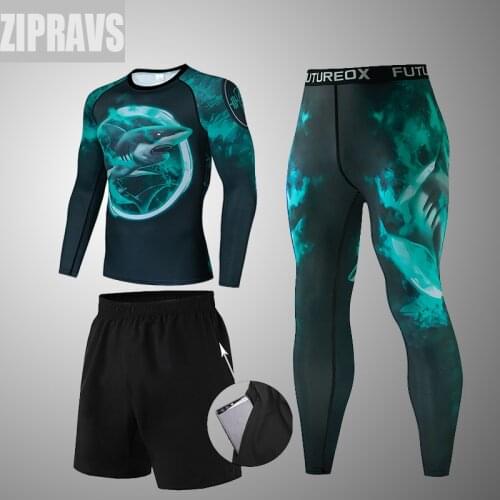 High-quality Jiu-Jitsu Master-Dabai Mens Sports Gym Compression Sportswear Running Jogging Sportswear Workout Tights