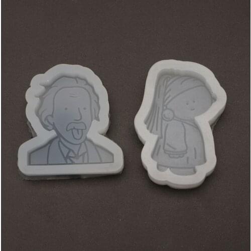 Character Coloring Crystal Epoxy Resin Mold Aromatherapy Plaster Casting Silicone Mould DIY Crafts Ornaments Decorations Making