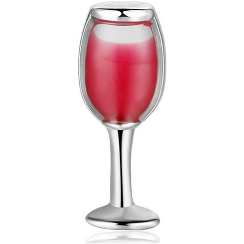 10pcs Red Wine Glass Custom Floating Charms For glass living locket Xmas gift