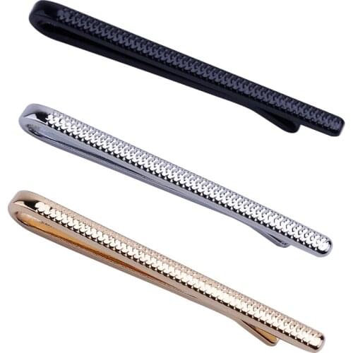 3pcs/Lot New Mixed Mens Stainless Steel Fashion Luxury Classic Exquisite Necktie Tie Clips 38mm Bars Set for Regular Ties