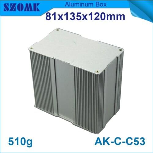 4pcs/lot aluminium enclosure box housing for electronics and pcb distrubition enclosure 81(H)x135(W)x120(L) mm