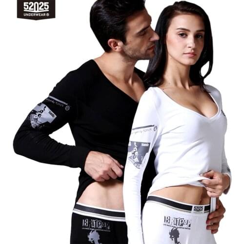 52025 Men Thermal Underwear Women Thermal Underwear Original Print Cotton Modal Fashion Style Long Johns Comfortable Men Thermal