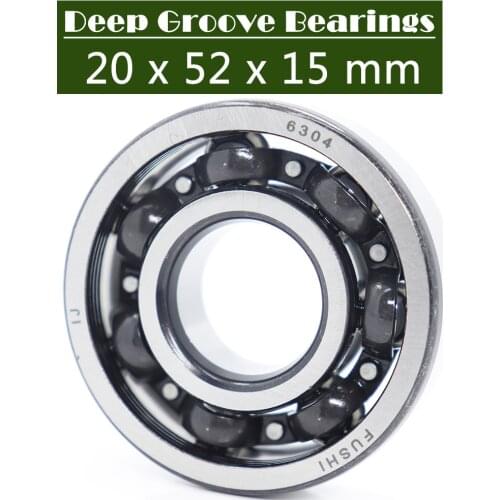 6304 Open Bearings 20x52x15 mm ABEC-5 1PC Motorcycles Engine Primary Shaft Bearing For Column Izh Jupiter 5 IJ Planeta Sport 350