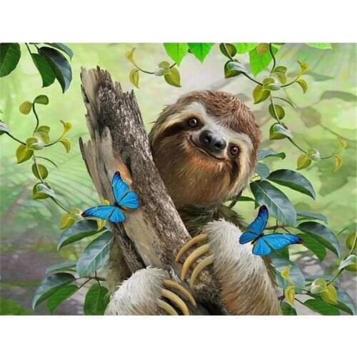 Diamond Painting Diamond Embroidery 5d Diy Full Sqaure/Round Animals Sloth Diamond Mosaic Gifts Home Decoration