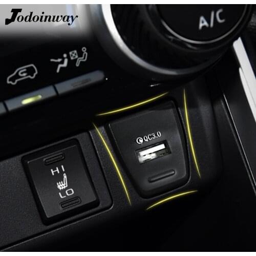 Phone charger for Toyota RAV4 2019 2020 car power socket USB interface LED quick charge port mobile fast charging adapter