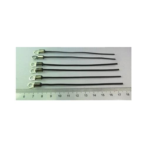 Fast Free Ship 20pcs Copper Ring Inner Diameter 4.2MM Temperature Sensor 10k Precision 1% B Value 3950 100MM NTC Thermistor