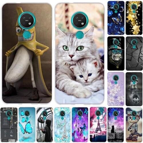 A Case For Nokia 7.2 Case Luxury Phone Cover Silicone Soft TPU Back Cover for Nokia 6.2 Case Fundas Coque Bumper Protective
