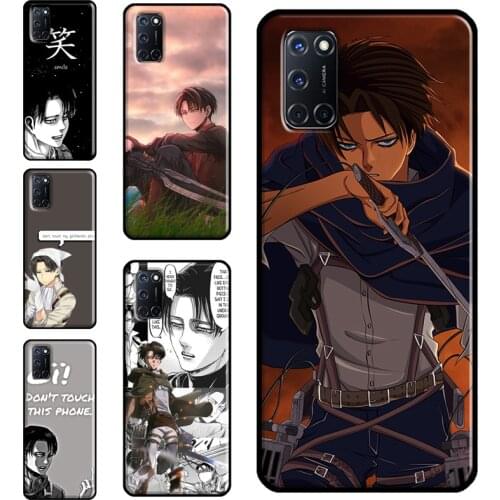 Levi Ackerman Anime Case For OPPO A91 A93 A83 A15 A31 A53 A9 A5 2020 F5 Find X3 Pro A52 A72 A3S A5S Cover Capa
