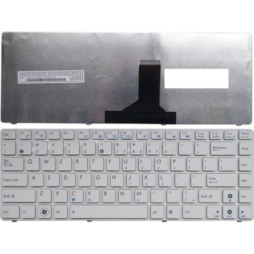 NEW US For ASUS X43 N82 X42J K42 K42D K42J A42JC N43S B43J A43S U41 J K42D U31S U31J U31F U35J P31S keyboard White English