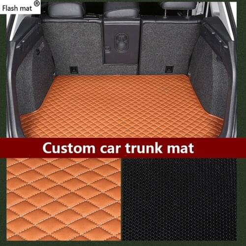 Flash mat leather Car Trunk Mats for Chevrolet All Models Cruze Captiva Sonic Sail Spark Aveo Blazer epica custom car cargo line